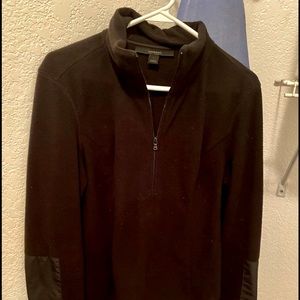 Black Express Fleece 3/4 Zip Size Large